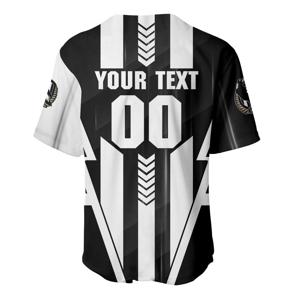 Personalized Collingwood Magpies Baseball Jersey Modern Geometric Sports Graphic Style