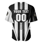 Personalized Collingwood Magpies Baseball Jersey Modern Geometric Sports Graphic Style