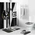 Collingwood Magpies Bathroom Set Modern Geometric Sports Graphic Style