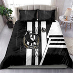 Collingwood Magpies Bedding Set Modern Geometric Sports Graphic Style