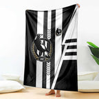 Collingwood Magpies Blanket Modern Geometric Sports Graphic Style