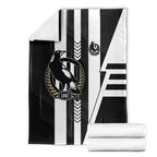 Collingwood Magpies Blanket Modern Geometric Sports Graphic Style