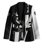 Personalized Collingwood Magpies Blazer Modern Geometric Sports Graphic Style