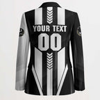 Personalized Collingwood Magpies Blazer Modern Geometric Sports Graphic Style