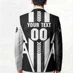 Personalized Collingwood Magpies Blazer Modern Geometric Sports Graphic Style