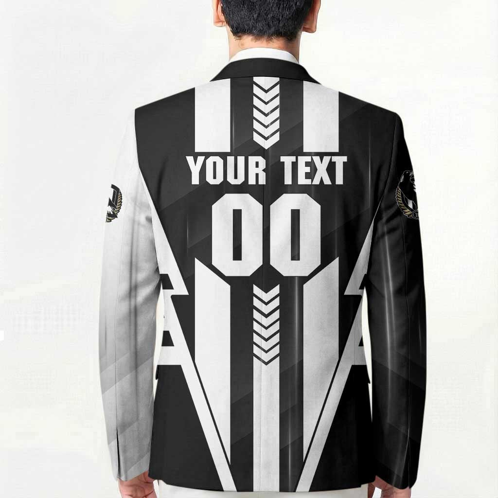Personalized Collingwood Magpies Blazer Modern Geometric Sports Graphic Style