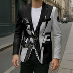 Personalized Collingwood Magpies Blazer Modern Geometric Sports Graphic Style