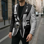 Personalized Collingwood Magpies Blazer Modern Geometric Sports Graphic Style