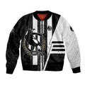Personalized Collingwood Magpies Bomber Jacket Modern Geometric Sports Graphic Style