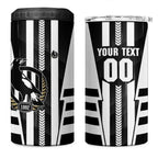 Personalized Collingwood Magpies 4 in 1 Can Cooler Tumbler Modern Geometric Sports Graphic Style