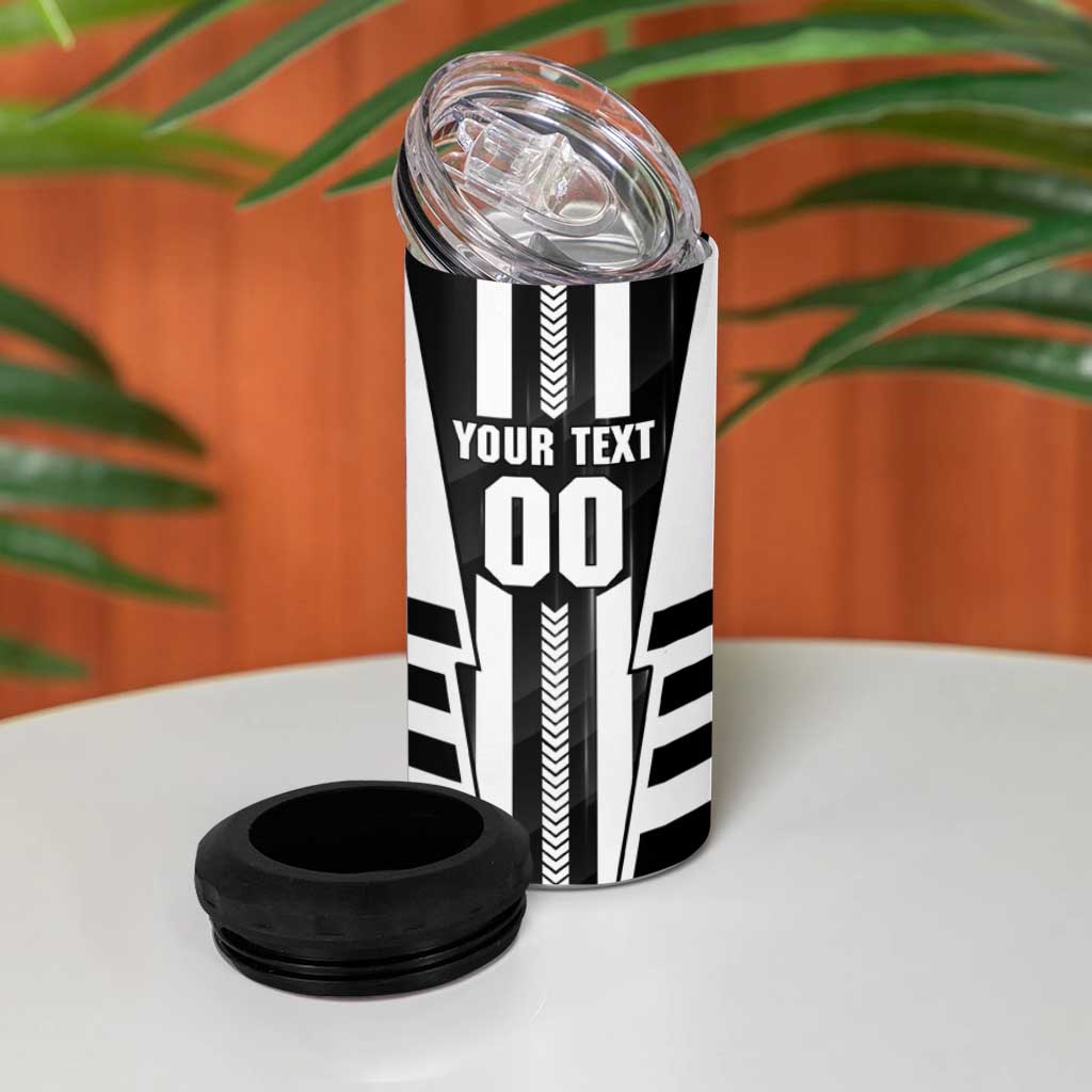 Personalized Collingwood Magpies 4 in 1 Can Cooler Tumbler Modern Geometric Sports Graphic Style