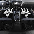 Personalized Collingwood Magpies Car Mats Modern Geometric Sports Graphic Style