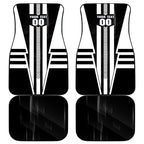 Personalized Collingwood Magpies Car Mats Modern Geometric Sports Graphic Style