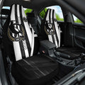 Collingwood Magpies Car Seat Cover Modern Geometric Sports Graphic Style