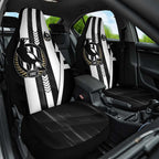 Collingwood Magpies Car Seat Cover Modern Geometric Sports Graphic Style