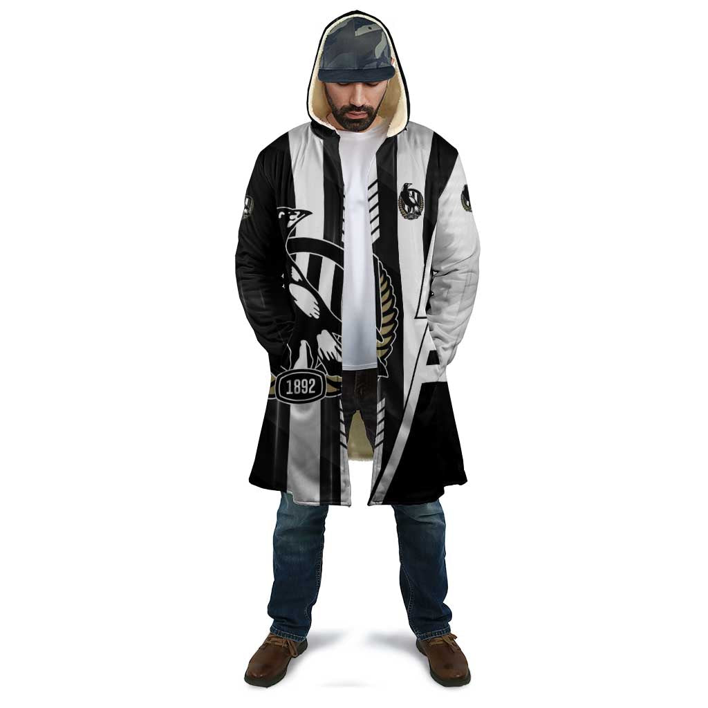 Personalized Collingwood Magpies Cloak Modern Geometric Sports Graphic Style