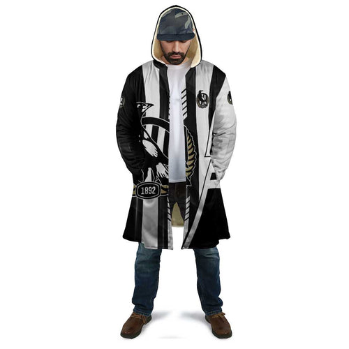 Personalized Collingwood Magpies Cloak Modern Geometric Sports Graphic Style