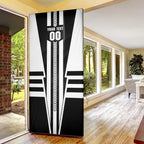 Personalized Collingwood Magpies Door Cover Modern Geometric Sports Graphic Style