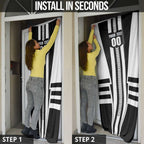 Personalized Collingwood Magpies Door Cover Modern Geometric Sports Graphic Style