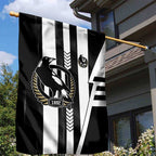 Collingwood Magpies Garden Flag Modern Geometric Sports Graphic Style