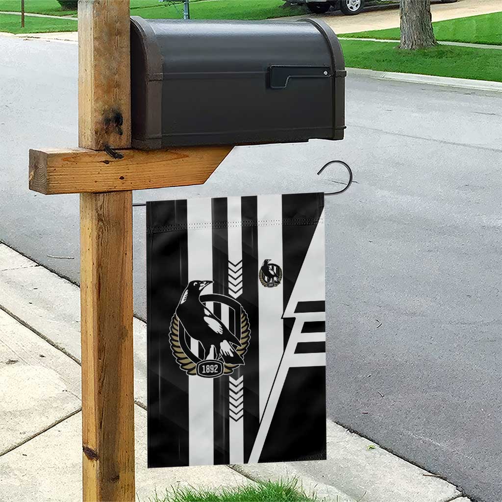 Collingwood Magpies Garden Flag Modern Geometric Sports Graphic Style