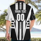 Personalized Collingwood Magpies Hawaiian Shirt Modern Geometric Sports Graphic Style