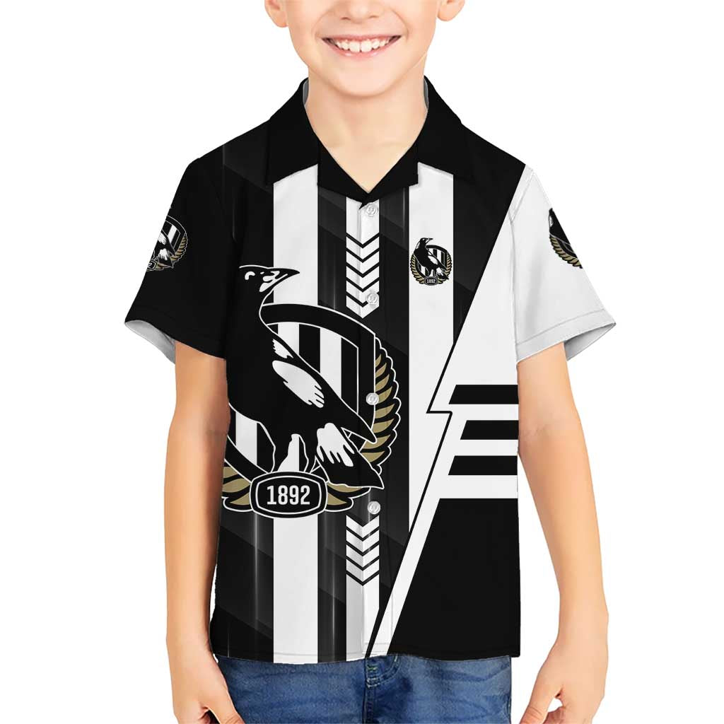 Personalized Collingwood Magpies Hawaiian Shirt Modern Geometric Sports Graphic Style