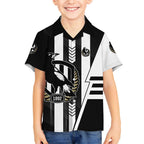 Personalized Collingwood Magpies Hawaiian Shirt Modern Geometric Sports Graphic Style