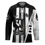 Personalized Collingwood Magpies Hockey Jersey Modern Geometric Sports Graphic Style