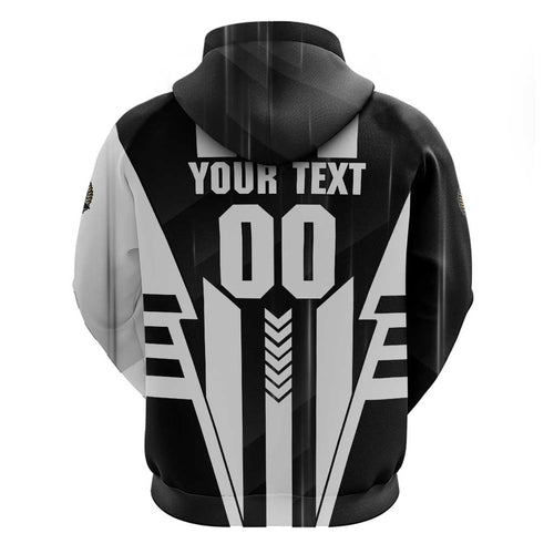 Personalized Collingwood Magpies Hoodie Modern Geometric Sports Graphic Style