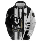 Personalized Collingwood Magpies Hoodie Modern Geometric Sports Graphic Style