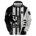 Personalized Collingwood Magpies Hoodie Modern Geometric Sports Graphic Style