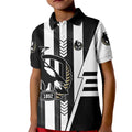 Personalized Collingwood Magpies Kid Polo Shirt Modern Geometric Sports Graphic Style