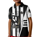 Personalized Collingwood Magpies Kid Polo Shirt Modern Geometric Sports Graphic Style