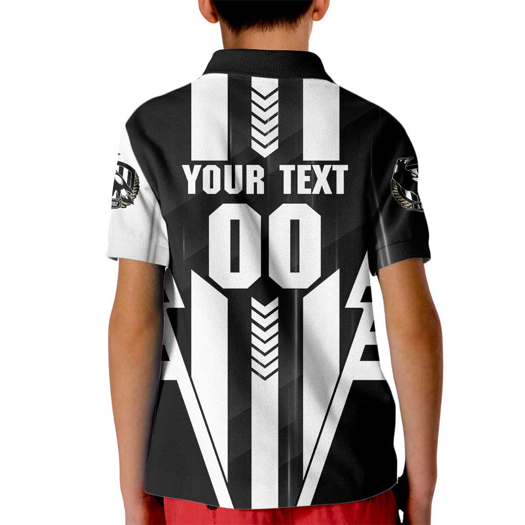 Personalized Collingwood Magpies Kid Polo Shirt Modern Geometric Sports Graphic Style