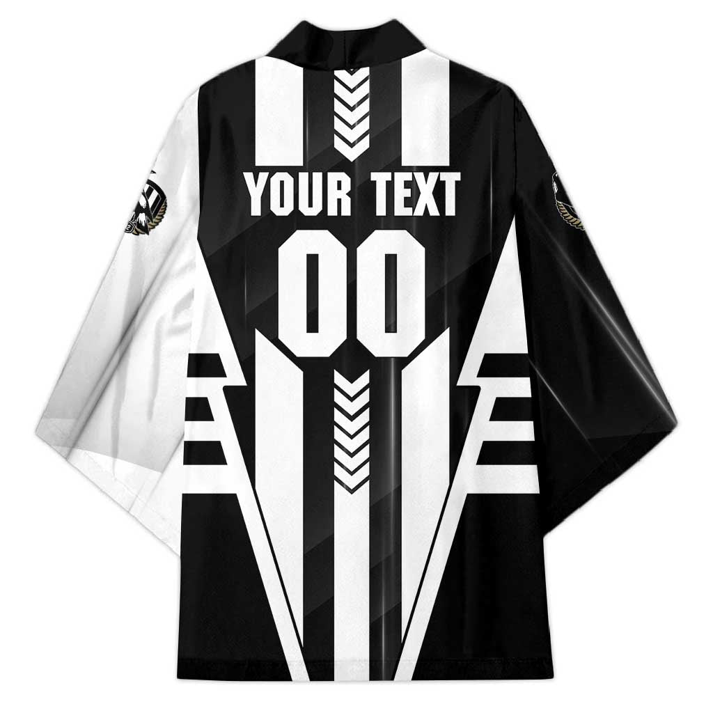 Personalized Collingwood Magpies Kimono Modern Geometric Sports Graphic Style
