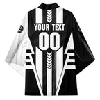 Personalized Collingwood Magpies Kimono Modern Geometric Sports Graphic Style