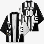 Personalized Collingwood Magpies Kimono Modern Geometric Sports Graphic Style
