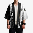 Personalized Collingwood Magpies Kimono Modern Geometric Sports Graphic Style