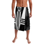Personalized Collingwood Magpies Lavalava Modern Geometric Sports Graphic Style