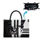 Collingwood Magpies Leather Bag Modern Geometric Sports Graphic Style