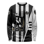 Personalized Collingwood Magpies Long Sleeve Shirt Modern Geometric Sports Graphic Style