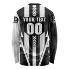 Personalized Collingwood Magpies Long Sleeve Shirt Modern Geometric Sports Graphic Style