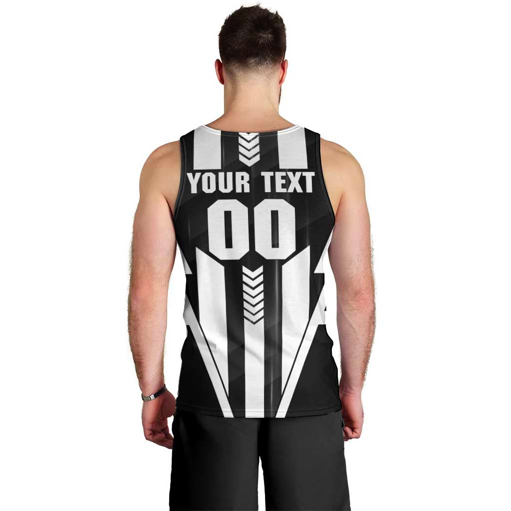 Personalized Collingwood Magpies Men Tank Top Modern Geometric Sports Graphic Style