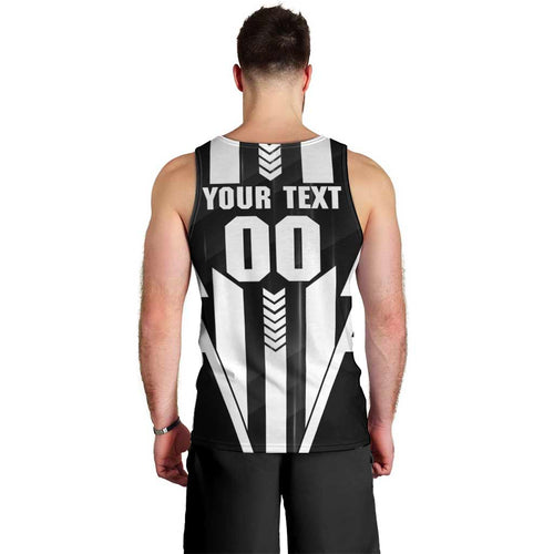 Personalized Collingwood Magpies Men Tank Top Modern Geometric Sports Graphic Style