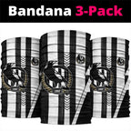 Collingwood Magpies Neck Gaiter Modern Geometric Sports Graphic Style
