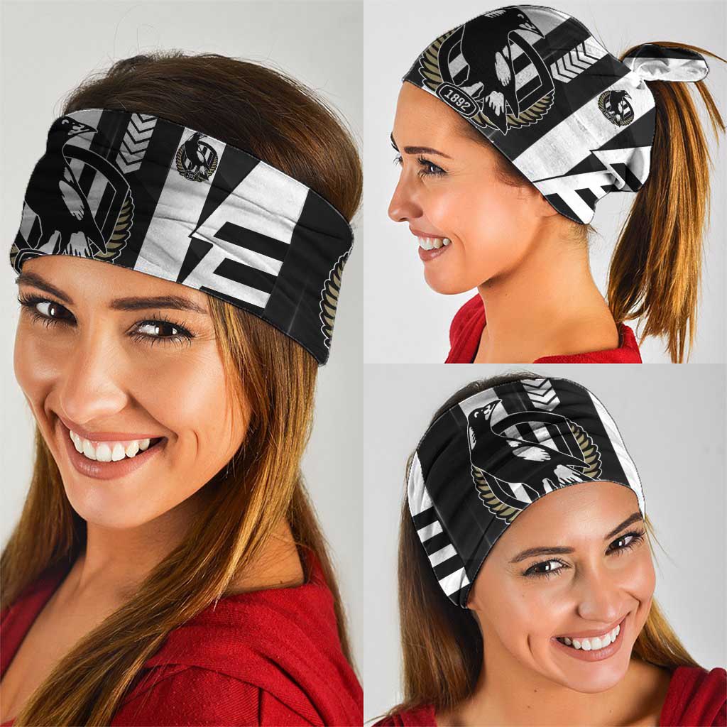 Collingwood Magpies Neck Gaiter Modern Geometric Sports Graphic Style
