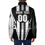 Personalized Collingwood Magpies Padded Jacket Modern Geometric Sports Graphic Style