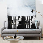 Collingwood Magpies Pillow Cover Modern Geometric Sports Graphic Style