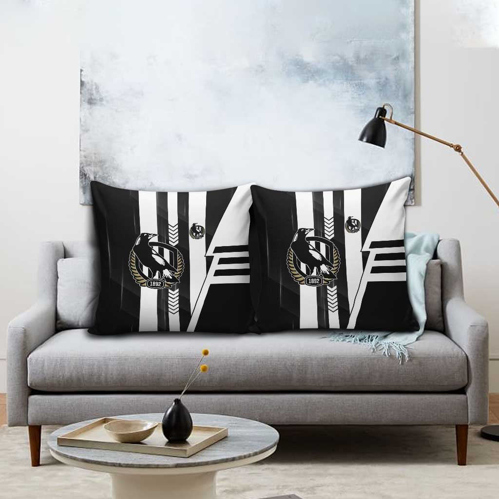 Collingwood Magpies Pillow Cover Modern Geometric Sports Graphic Style